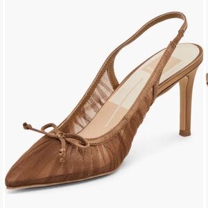 Dolce Vita Yela Elegant Brown Slingback Heels Size 8